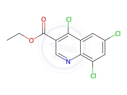 Chemical structure of Ethyl 4,6,8-trichloroquinoline-3-carboxylate