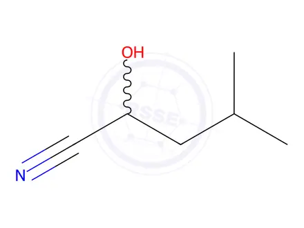 Chemical structure of Isovaleraldehyde cyanohydrin