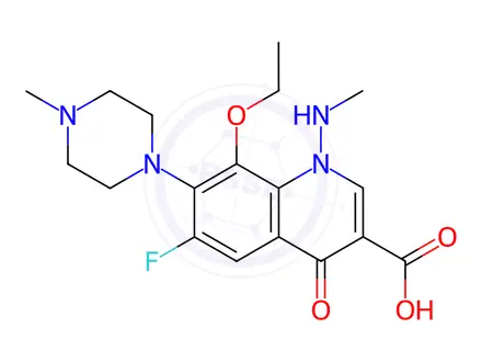 Chemical structure of Marbofloxacin EP Impurity E