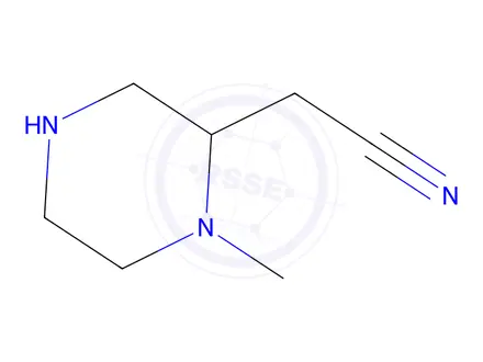 Chemical structure of 2-(1-Methylpiperazin-2-yl)acetonitrile