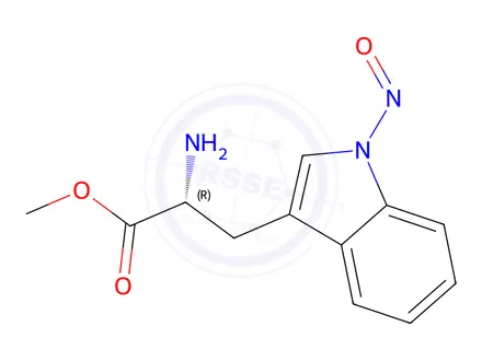 Chemical structure of Methyl 1-nitroso-D-tryptophanate