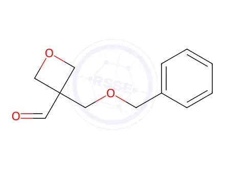 Chemical structure of 3-((Benzyloxy)methyl)oxetane-3-carbaldehyde