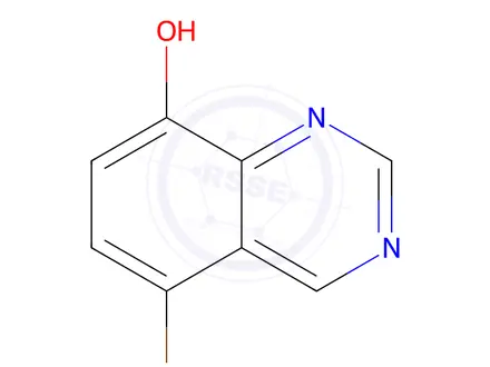 Chemical structure of 5-bromoquinazolin-8-ol
