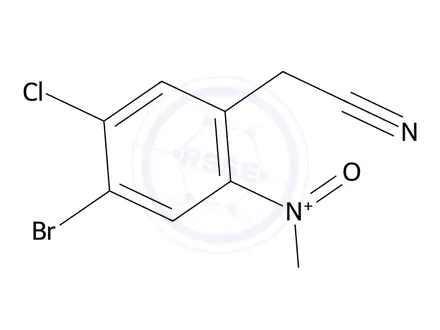Chemical structure of 2-(4-Bromo-5-chloro-2-nitrophenyl)acetonitrile