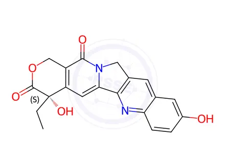 Chemical structure of Irinotecan EP Impurity B (Irinotecan USP Related Compound A, 10-Hydroxy Camptothecin)
