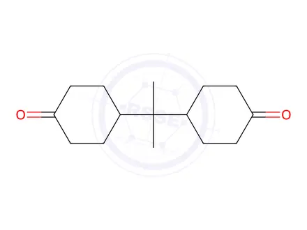 Chemical structure of 4,4'-(Propane-2,2-diyl)dicyclohexanone