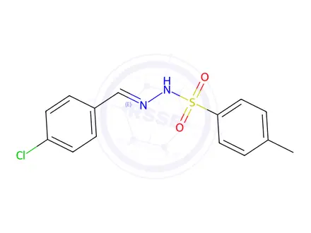 Chemical structure of Benzenesulfonic acid,4-methyl-, 2-[(4-chlorophenyl)methylene]hydrazide
