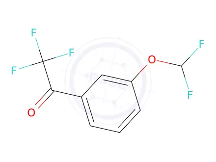 Chemical structure of 1-(3-(Difluoromethoxy)phenyl)-2,2,2-trifluoroethan-1-one