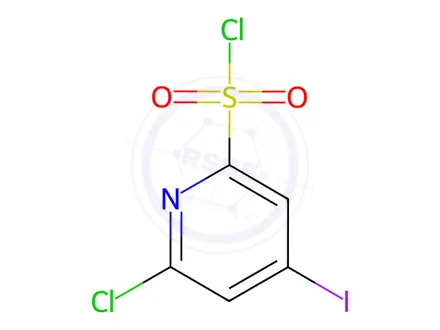 Chemical structure of 6-Chloro-4-iodopyridine-2-sulfonyl chloride