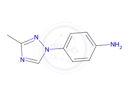 Chemical structure of 1-(4-Amino-phenyl)-3-methyl-1,2,4-triazole