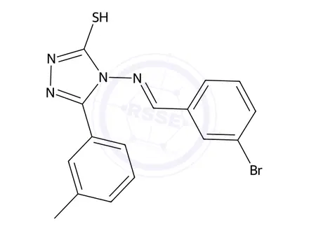 Chemical structure of 4-((3-Bromobenzylidene)amino)-3-(m-tolyl)-1H-1,2,4-triazole-5(4H)-thione