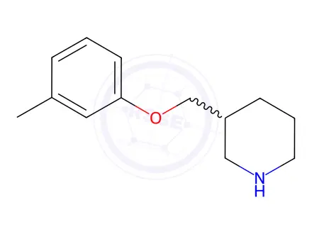Chemical structure of 3-[(3-Methylphenoxy)methyl]piperidine
