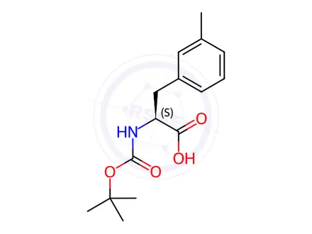 Chemical structure of Boc-3-methyl-L-phenylalanine