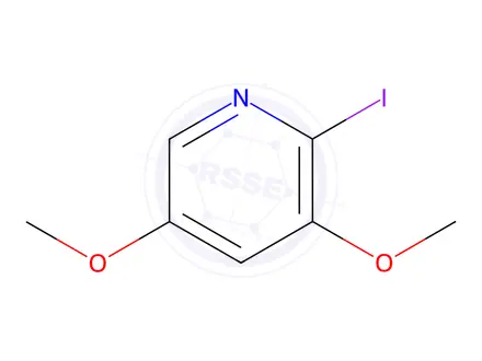 Chemical structure of 2-Iodo-3,5-dimethoxypyridine