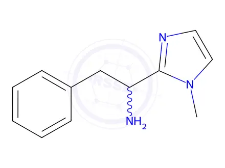 Chemical structure of 1-(1-Methyl-1h-imidazol-2-yl)-2-phenylethan-1-amine