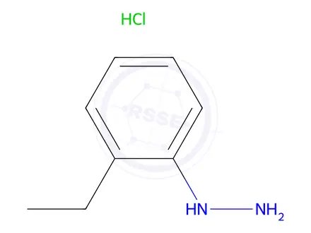 Chemical structure of 2-Ethylphenylhydrazine hydrochloride