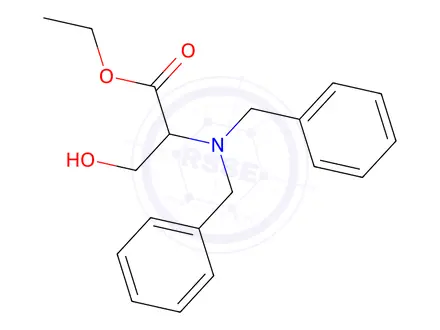 Chemical structure of Ethyl 2-(dibenzylaMino)-3-hydroxypropanoate