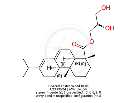 Chemical structure of Glycerol Easter Wood Resin