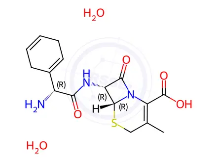 Chemical structure of Cefradine dihydrate