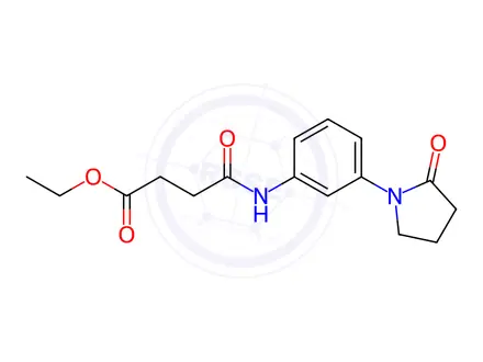 Chemical structure of Ethyl 4-oxo-4-((3-(2-oxopyrrolidin-1-yl)phenyl)amino)butanoate