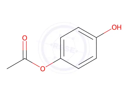 Chemical structure of 4-Acetoxyphenol