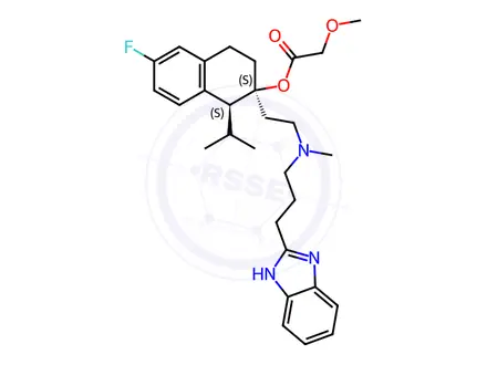 Chemical structure of Mibefradil