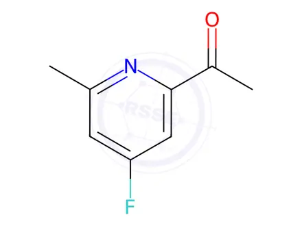 Chemical structure of 1-(4-FLUORO-6-METHYLPYRIDIN-2-YL)ETHANONE