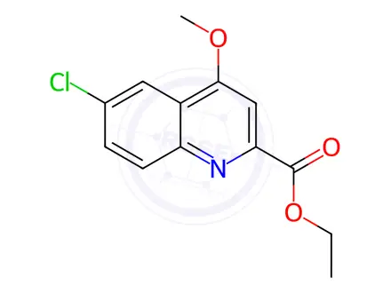 Chemical structure of Ethyl 6-chloro-4-methoxyquinoline-2-carboxylate