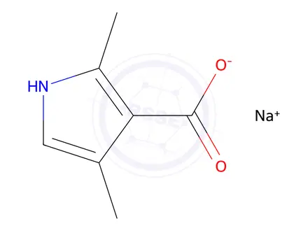 Chemical structure of Sodium 2,4-dimethyl-1H-pyrrole-3-carboxylate