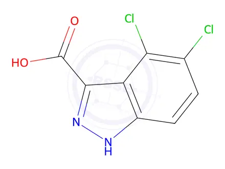 Chemical structure of 4,5-Dichloro-1H-indazole-3-carboxylic acid
