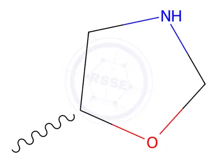 Chemical structure of Oxazolidine, 5-methyl-