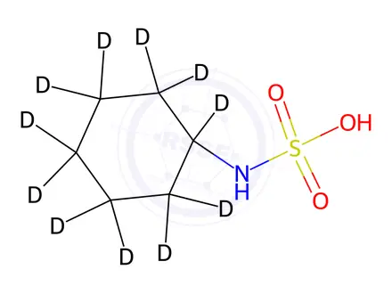 Chemical structure of Cyclamic-d11 Acid