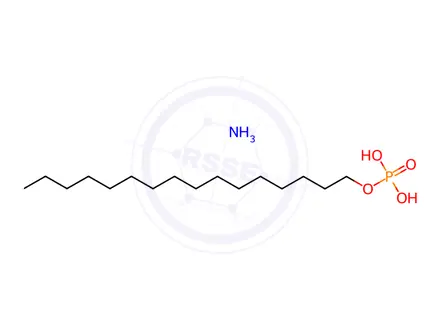Chemical structure of ammonium hexadecyl hydrogen phosphate