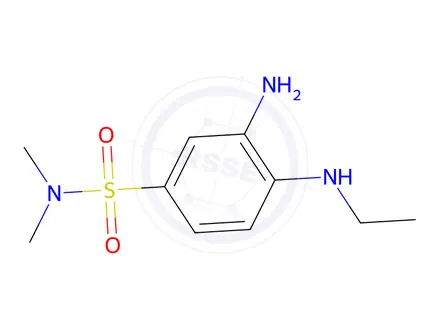 Chemical structure of 3-Amino-4-(ethylamino)-N,N-dimethylbenzene-1-sulfonamide
