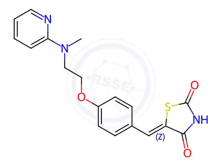 Chemical structure of Rosiglitazone Impurity 14 ((5Z)-Rosiglitazone)