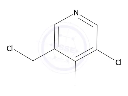 Chemical structure of 3-Chloro-5-(chloromethyl)-4-methylpyridine