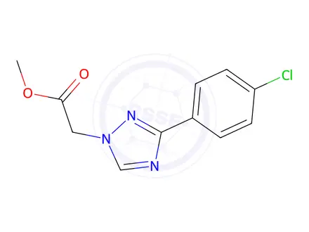 Chemical structure of Methyl 2-(3-(4-chlorophenyl)-1H-1,2,4-triazol-1-yl)acetate