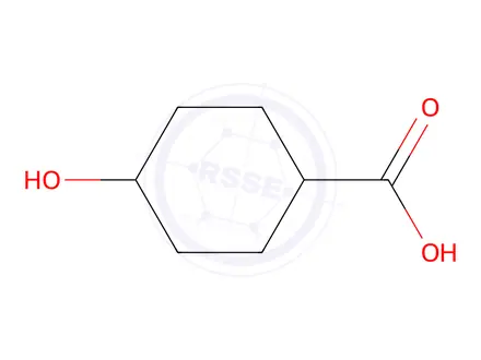 Chemical structure of trans-4-Hydroxycyclohexanecarboxylic Acid