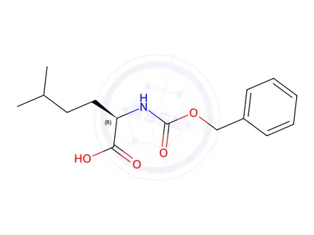 Chemical structure of CBZ-D-Homoleucine