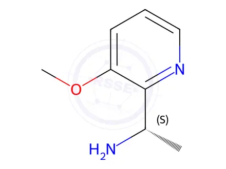 Chemical structure of (1S)-1-(3-METHOXY(2-PYRIDYL))ETHYLAMINE