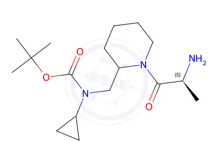 Chemical structure of tert-Butyl ((1-((S)-2-aminopropanoyl)piperidin-2-yl)methyl)(cyclopropyl)carbamate