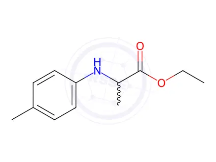 Chemical structure of Alanine, N-(4-methylphenyl)-, ethyl ester