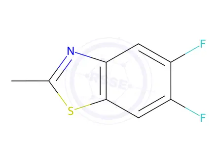 Chemical structure of Benzothiazole, 5,6-difluoro-2-methyl-(9CI)
