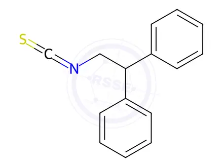 Chemical structure of 2,2-DIPHENYLETHYL ISOTHIOCYANATE