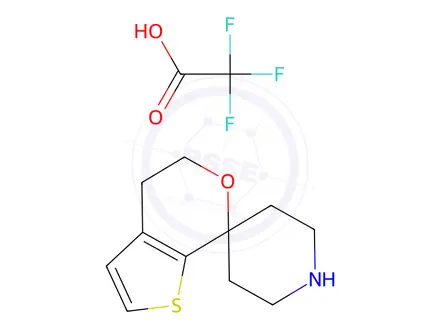 Chemical structure of 4',5'-Dihydrospiro[piperidine-4,7'-thieno[2,3-c]pyran], trifluoroacetic acid
