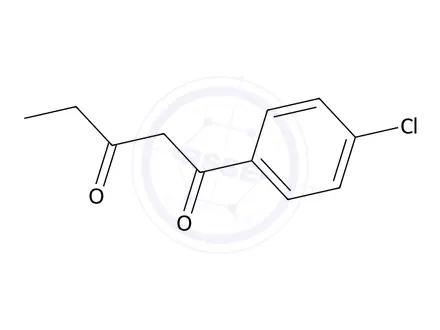 Chemical structure of 1-(4-Chlorophenyl)pentane-1,3-dione