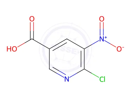 Chemical structure of 6-Chloro-5-nitronicotinic acid