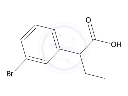 Chemical structure of 2-(3-Bromophenyl)butanoic acid
