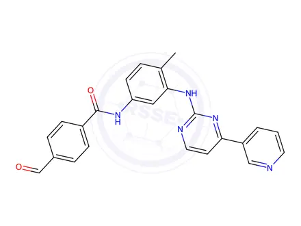 Chemical structure of 4-Des[(4-Methyl-1-piperazinyl)methyl]-4-formyl Imatinib