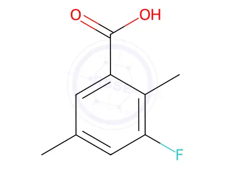 Chemical structure of Benzoic acid, 3-fluoro-2,5-dimethyl-